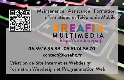 Carte de visite kreafix multimédia
