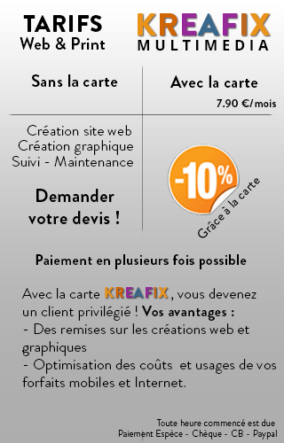 nos tarifs création de site web